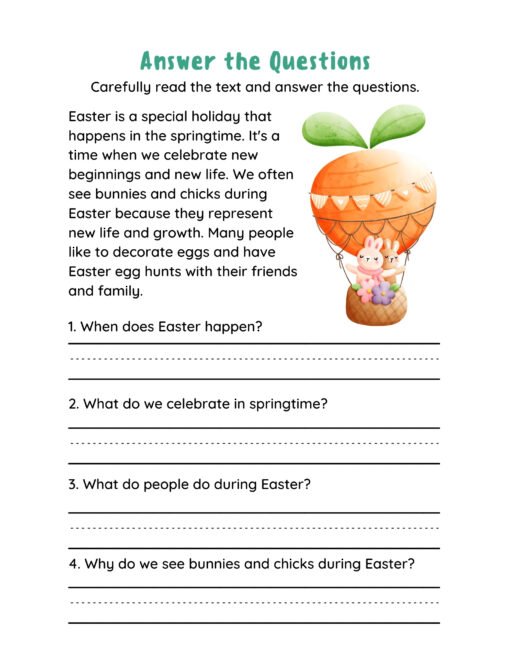 Easter Activity Book for Kids