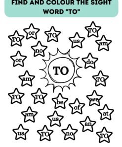 Find and Color the Sight Words Activity Book