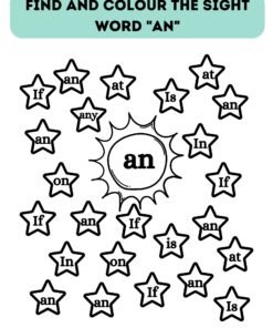 Find and Color the Sight Words Activity Book
