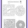Purple Fun Space Activity Worksheets for Kids