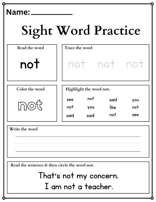 Sight-word-practice