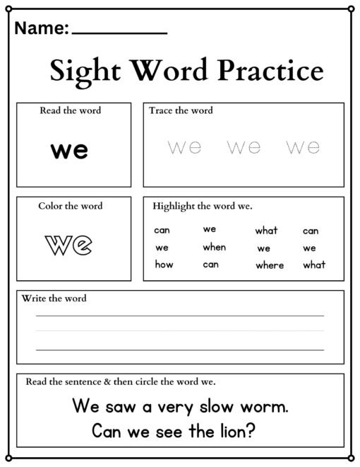 Sight-word-practice