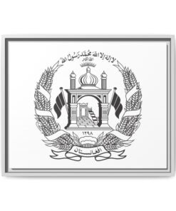 Matte Canvas, Framed Afghanistan Emblem