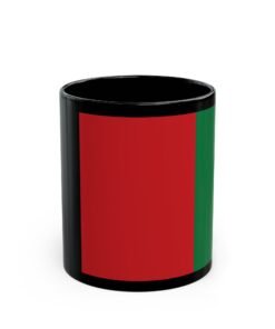 Black Mug (11oz, 15oz) Afghanistan Flag